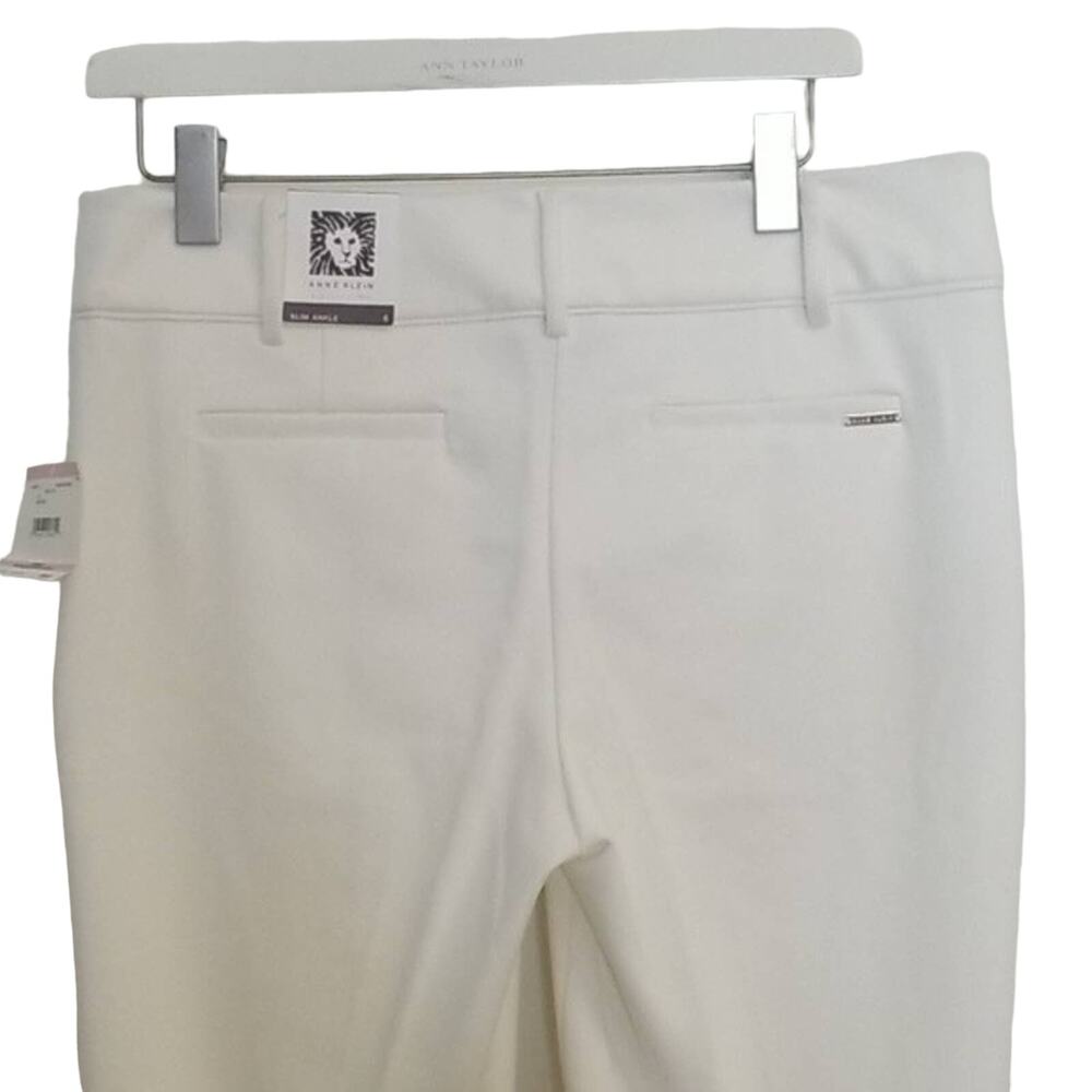 NWT Anne Klein White Slim Ankle Pants - Picture 6 of 10
